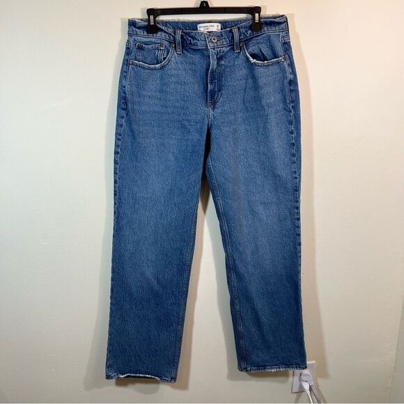 Abercrombie & Fitch The Baggy Low Rise Jeans 8Long - Picture 1 of 11